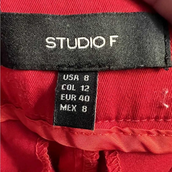 Studio F red shorts - Picture 5 of 5
